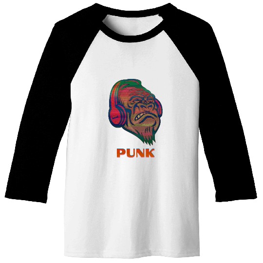 Gorilla Punk | Music Lover Baseball Tees