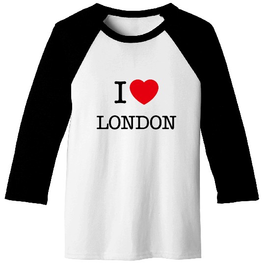 I Love London Londons Baseball Tees