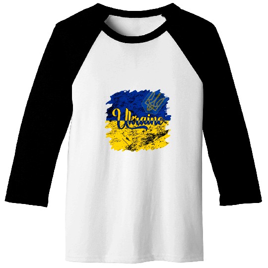 Ukraine Ukrainian Flag I Stand With Ukraine Pride Baseball Tees