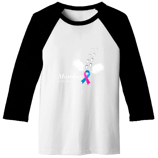 Angel Mommy Miscarriage Awareness Infant Mother Baseball Tees