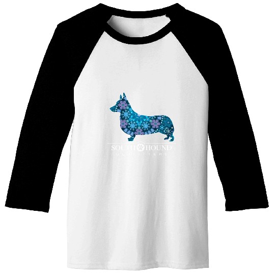 Corgi Dog Bohemian Snowflake Pattern Baseball Tees