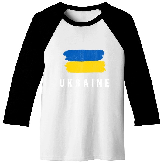 Painted Ukraine Flag Ukrainian Flag Fan Baseball Tees