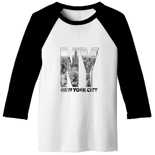 New York City yline Nyc Manhattan Baseball Tees