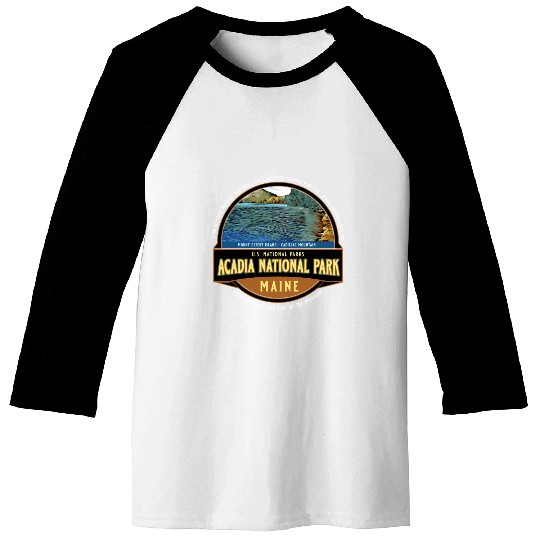 Acadia National Park Maine Vacation Baseball Tees