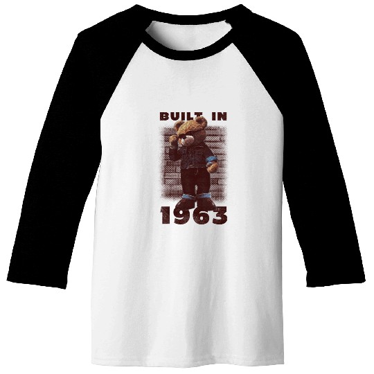 Built in 1963 Bday Gift for Him | 60 years old Baseball Tees