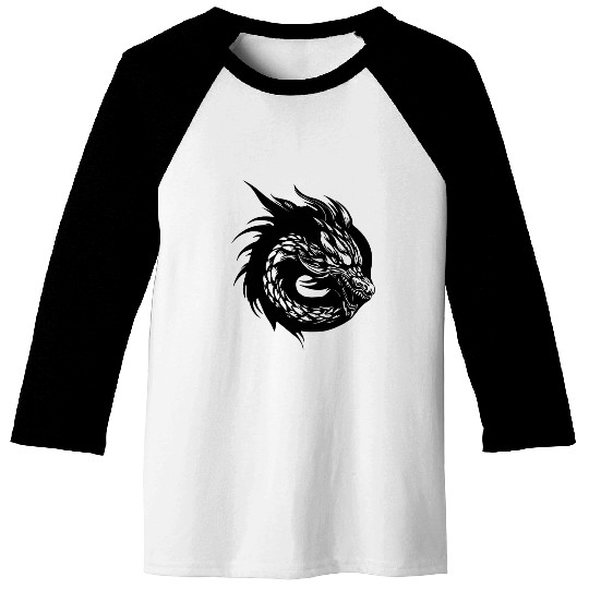 Dragon Mythical Fantasy Serpent Baseball Tees