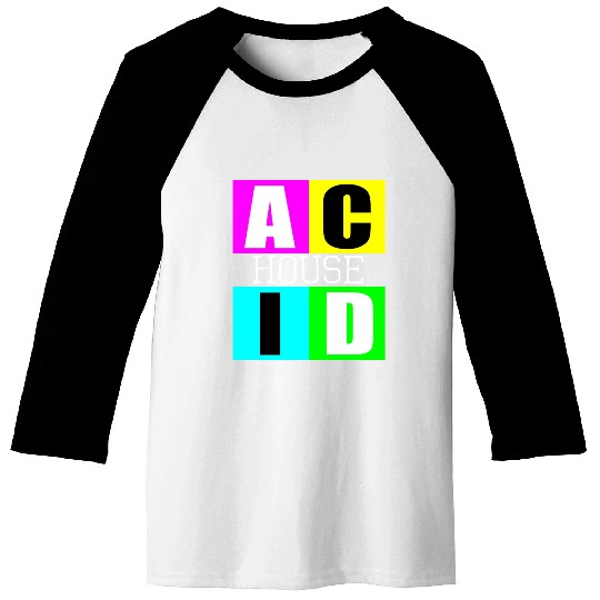 Acid house music Baseball Tees