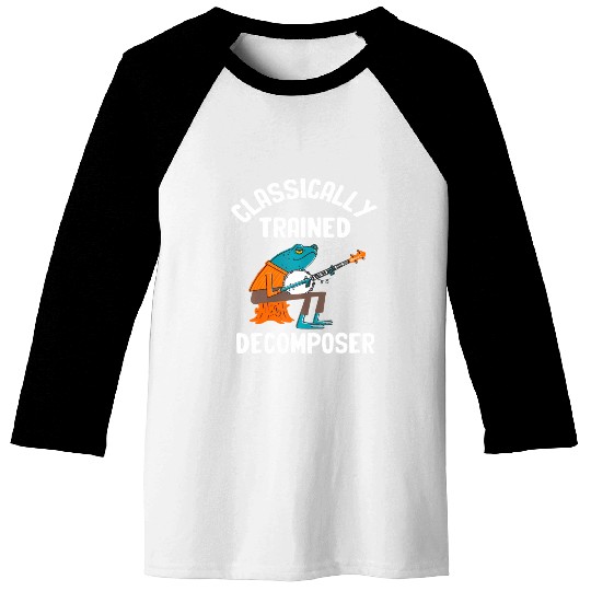 Classically Trained Decomposer Funny Frog Playing Baseball Tees