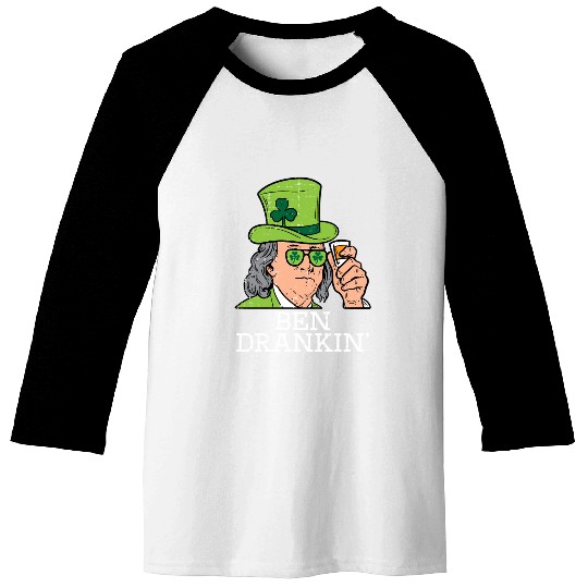 Ben Drankin Saint Paddys St Patric Day Baseball Tees