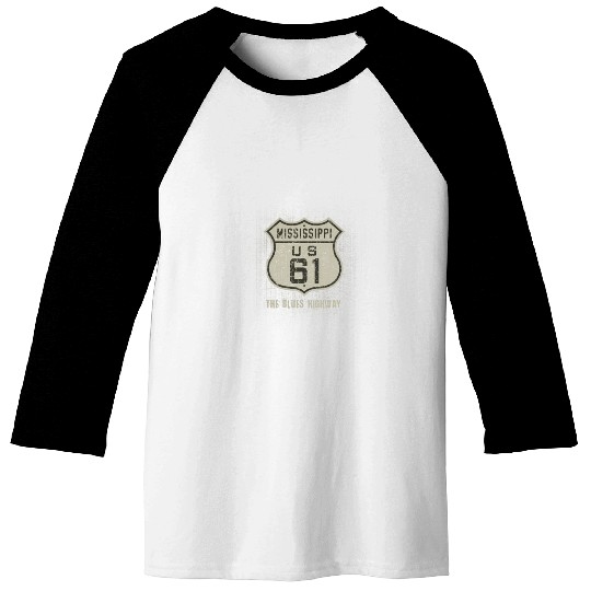 Mississippi Us 61 The Blues Highway Baseball Tees