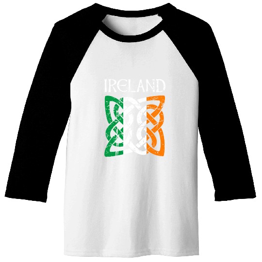 St Patric Day Celtic Knot Ireland Baseball Tees