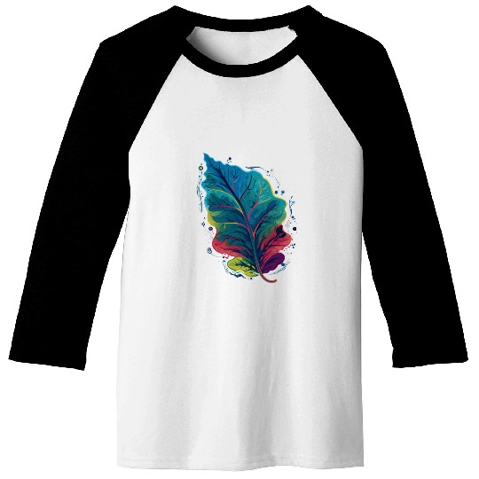 Colorful Leaf Autumn Fall Leaves Foliage Plant Baseball Tees