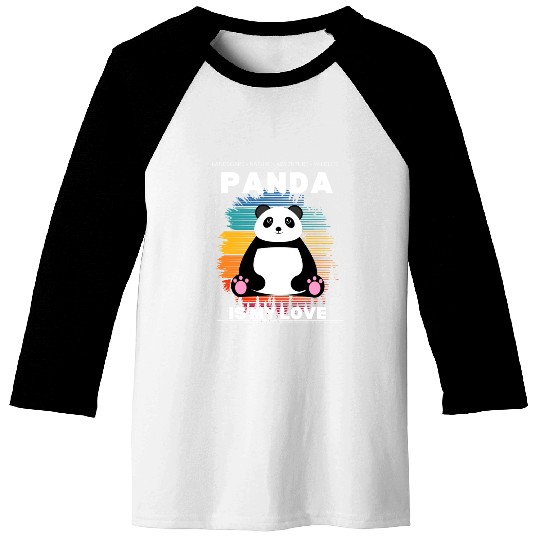 Panda Lover Baseball Tees