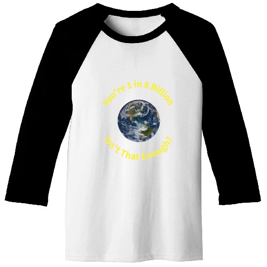 Globe Billion Enough Yellow Lettering Baseball Tees