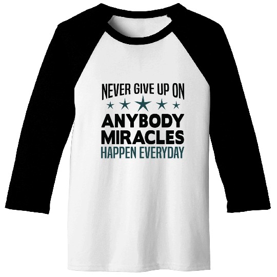 Never Give Up Nurse funny Baseball Tees
