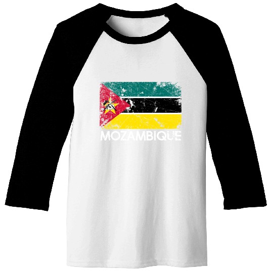 Mozambican Flag Made In Mozambique Baseball Tees