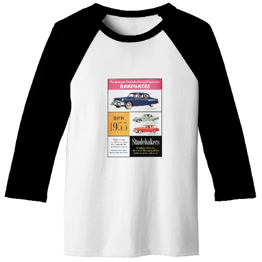 STUDEBAKER PACKARD 1950s AD PRESIDENT COMMANDER Baseball Tees