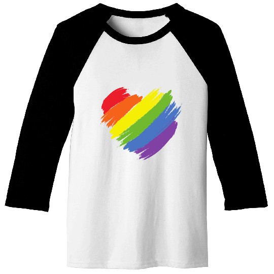 Rainbow Illustrated Pride Month Baseball Tees