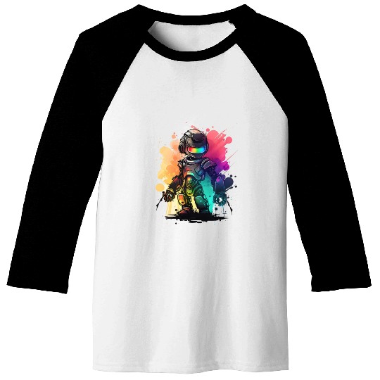 Retro Robot Cute Robotic Engineer Technology Baseball Tees