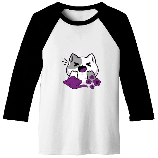 Asexual Subtle Ace Pride Anime And Cat Japanese Baseball Tees
