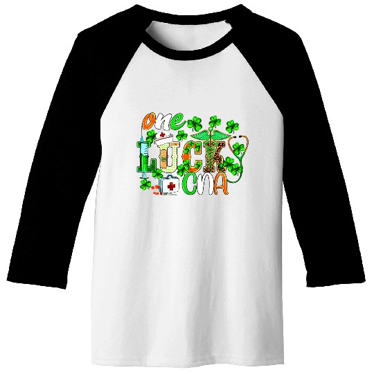 St Patrick'S Day One Lucky Cna Leopard Baseball Tees