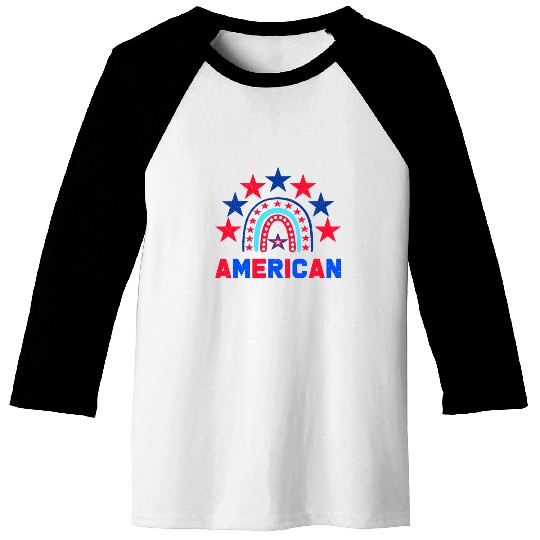 American Independence Day Love America Patriot Baseball Tees