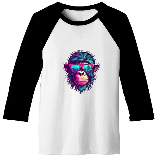 Miami Sunglass Monkey - Embrace the Sun Baseball Tees