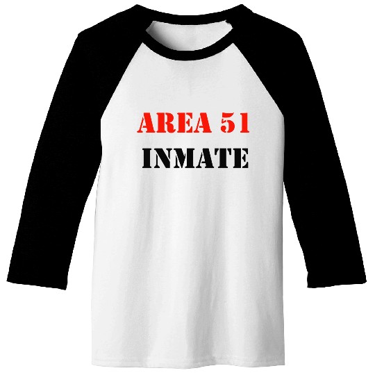AREA 51 INMATE yellow love Baseball Tees