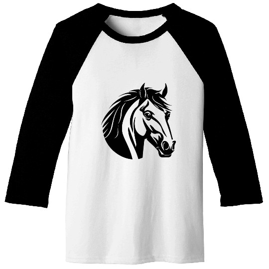 Horse Equine Pony Baseball Tees