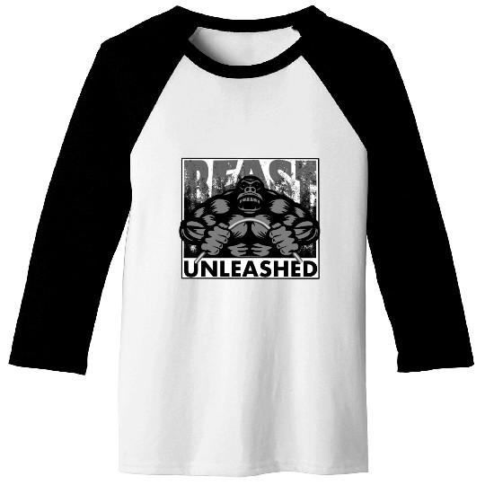 Beast Unleashed design Baseball Tees