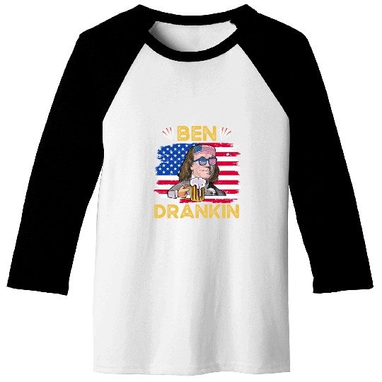 Ben Drankin US President Independence Day Baseball Tees