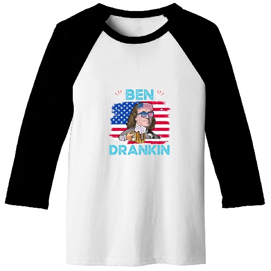 Ben Drankin US President Independence Day Baseball Tees