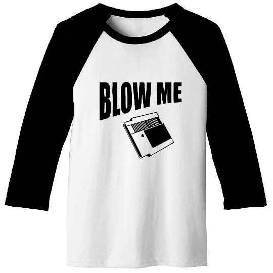 Blow Me Video Game Baseball Tees