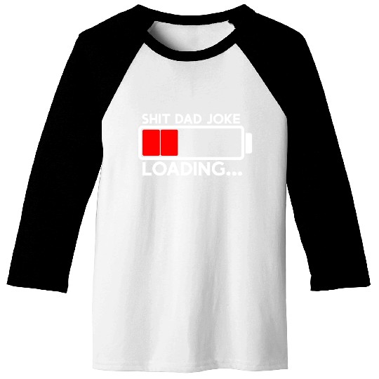 Dad Joke Loading 80s Baseball Tees