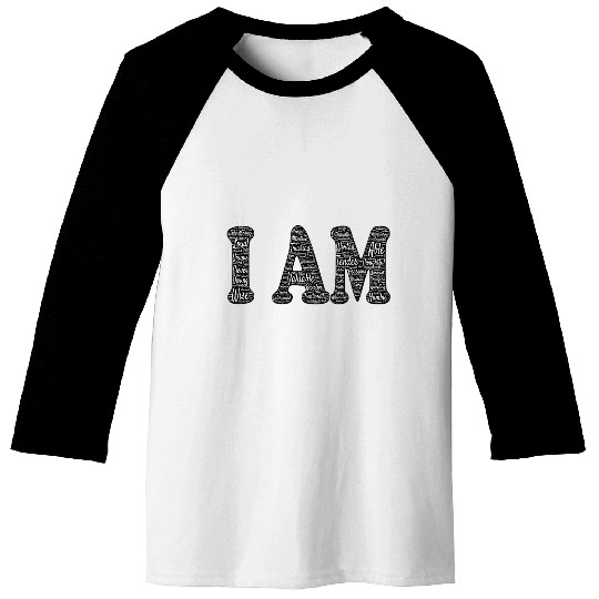 Affirmation Art - I Am Baseball Tees