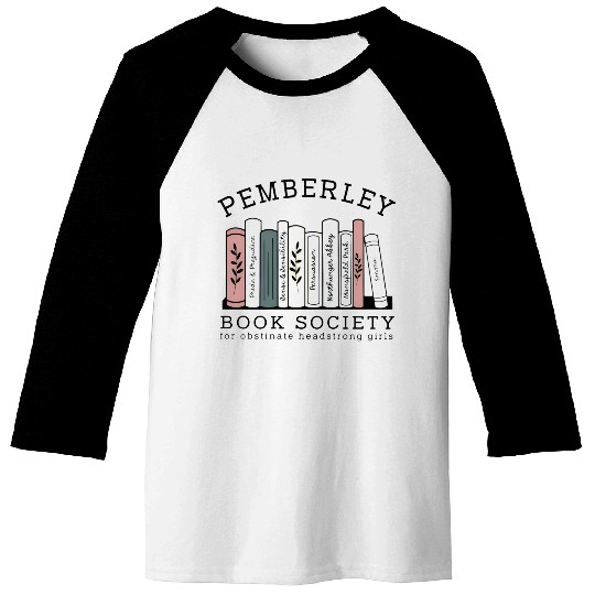 Pemberley Book Society Baseball Tees