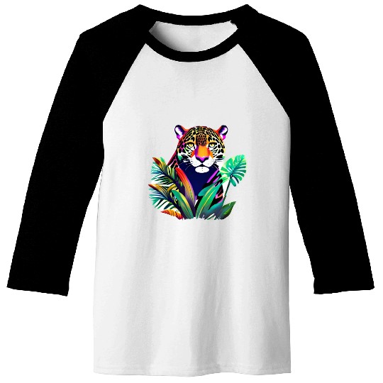 Jaguar in the Tropics Baseball Tees