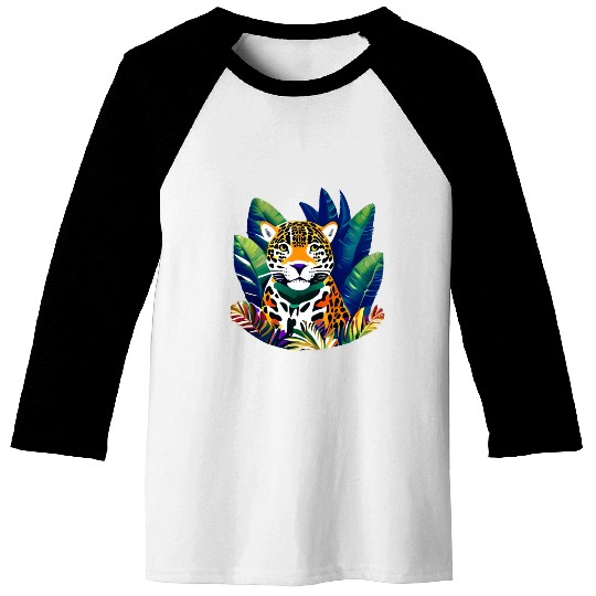 Jaguar in the Tropics Baseball Tees