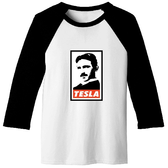 Nikola Tesla Baseball Tees