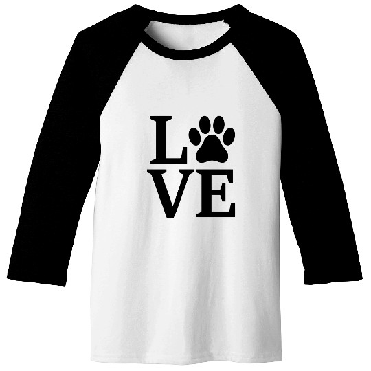 Paw Print Passion: Dog and Cat Lover Baseball Tees
