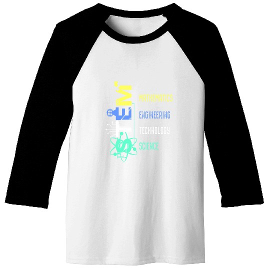 Stem Teacher Science Technology Engineer Math Baseball Tees