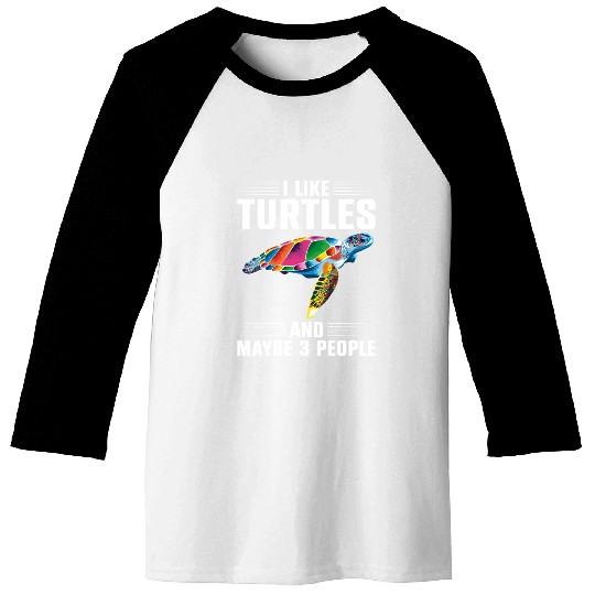 Sea Turtle Tortoise I Like Turtles Baseball Tees