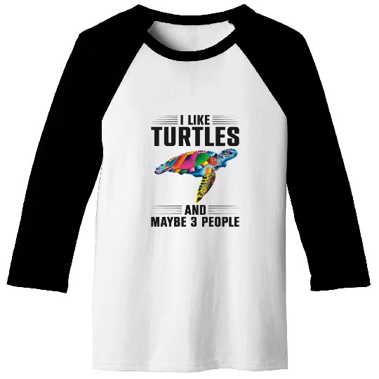 Sea Turtle Tortoise I Like Turtles Baseball Tees