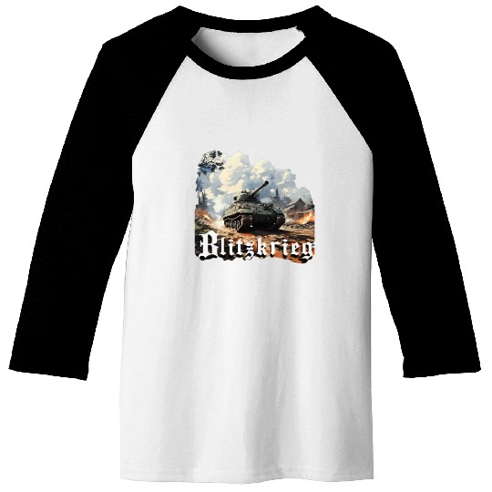World War 2 Blitzkrieg Baseball Tees
