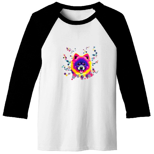 Pomeranian pop art Baseball Tees