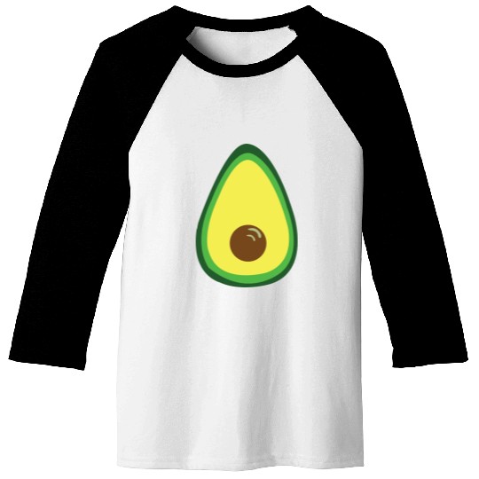 Avocado Vector Design Baseball Tees