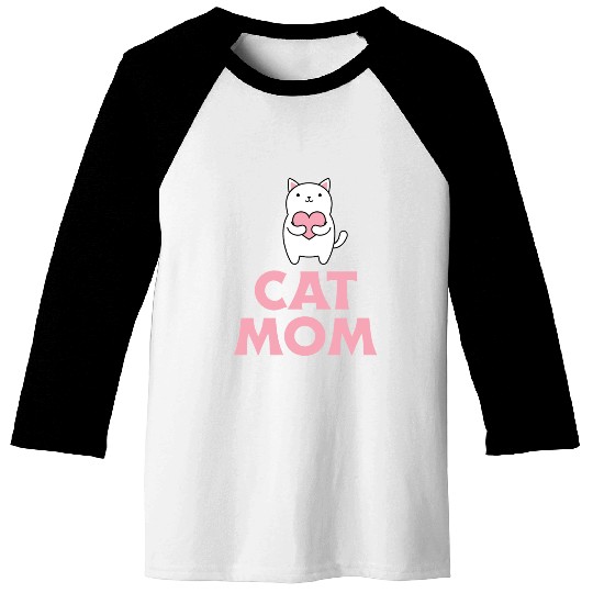 Cat Mom Baseball Tees