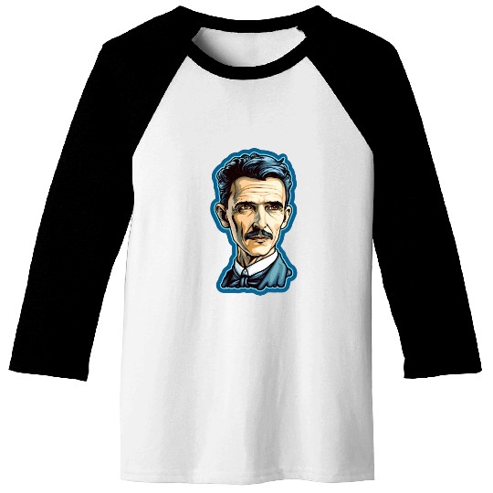 Nikola Tesla Physics Nerd Geek Baseball Tees