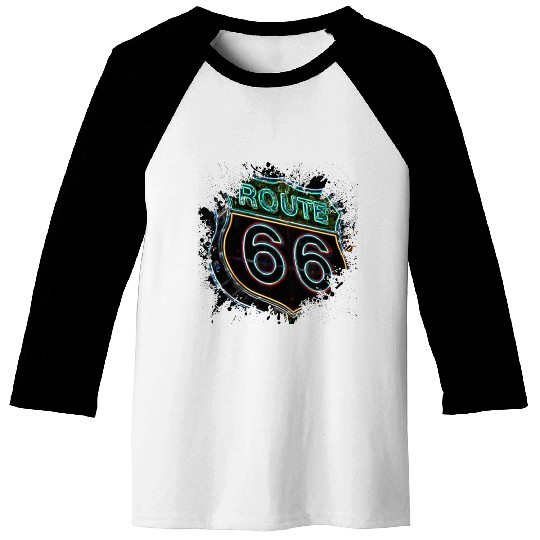Route 66 Baseball Tees