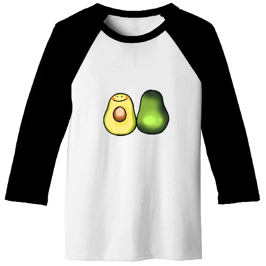 Cute Green Avocado Baseball Tees